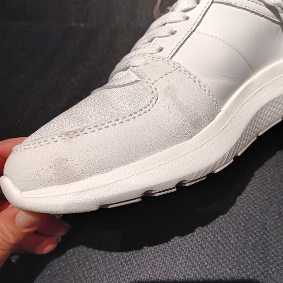 Vionic ATHENA Knit Leather Shoes In White Women’s Size 7.5 - Picture 13 of 13